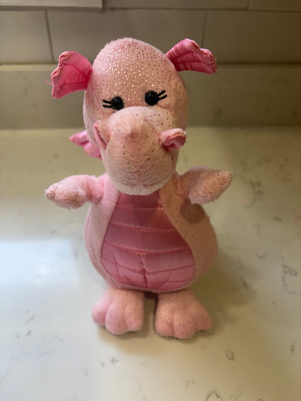 Rare Retired Webkinz Glitzy Dragon Plush